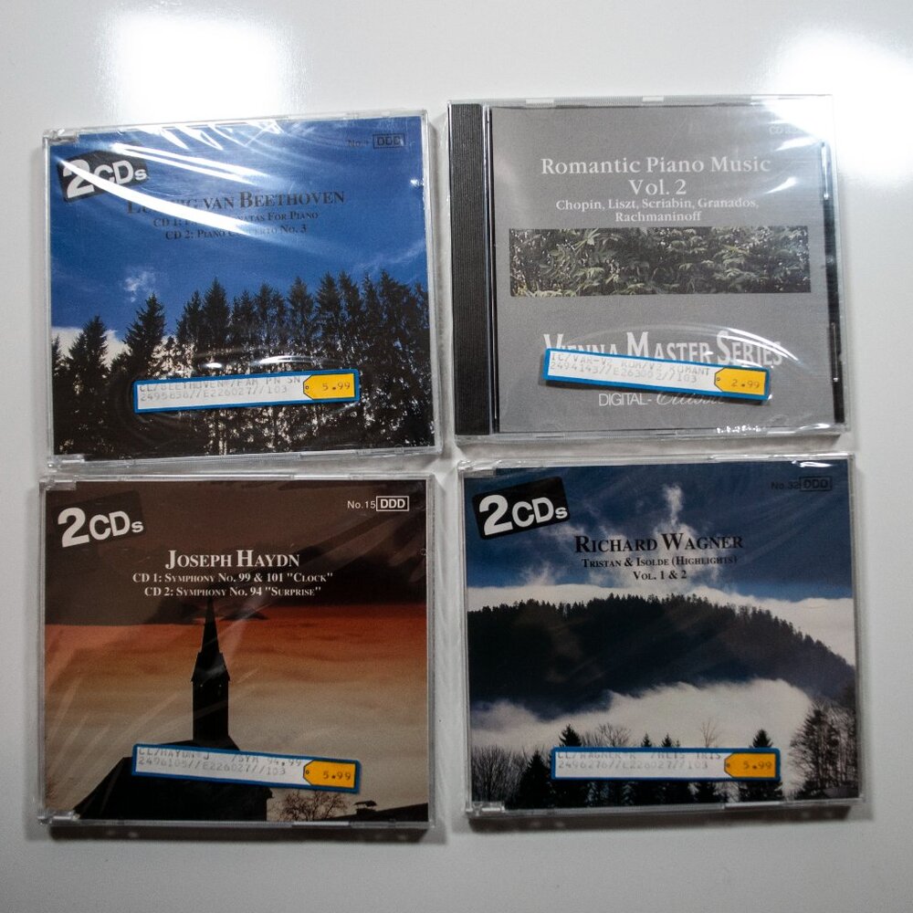 NEW 4 Sealed Classical Music CDs Beethoven Joseph Haydn Richard Wagner Piano